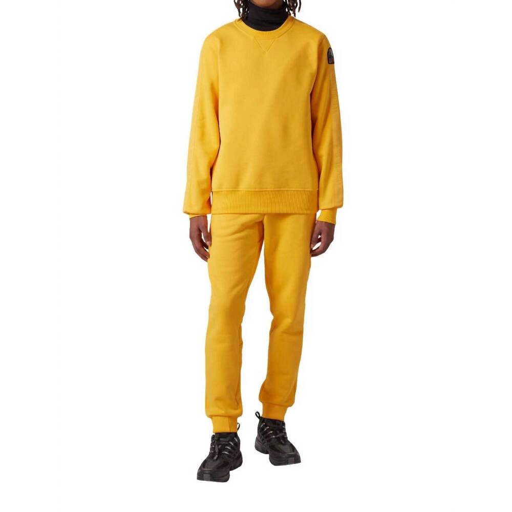 NEW PARAJUMPERS armstrong sweatshirt top in yellow